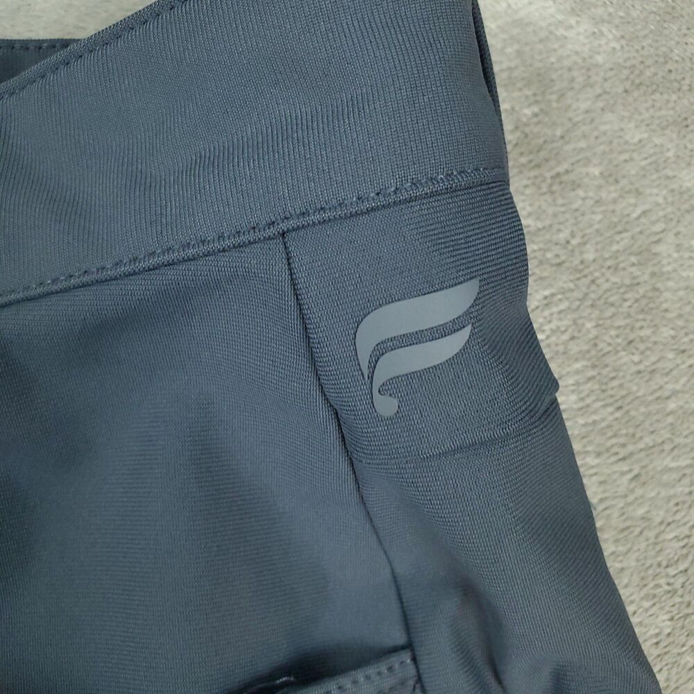 Fabletics Pants Mens 34x30 Gray Slim Fit Stretch Tapered Khaki Zip Pocket Casual - Picture 5 of 13